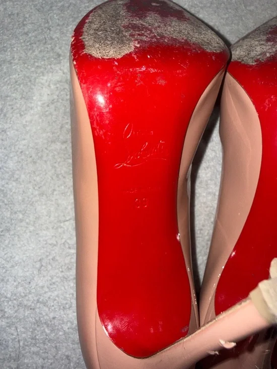 Christian Louboutin Hot Chick 100mm Pumps in Blush, Size 39/US 9 - Picture 11 of 11